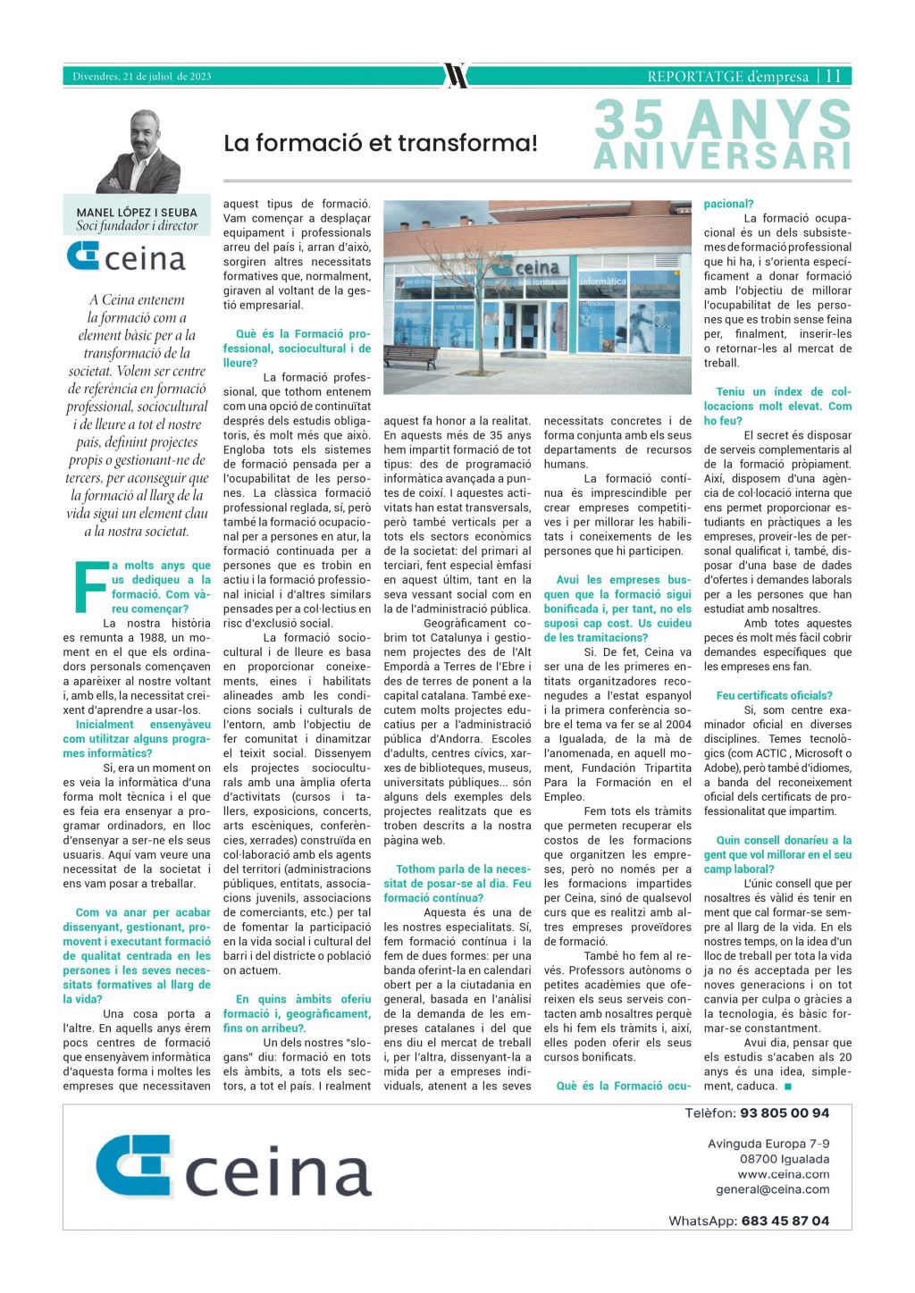 35 anys de Ceina
