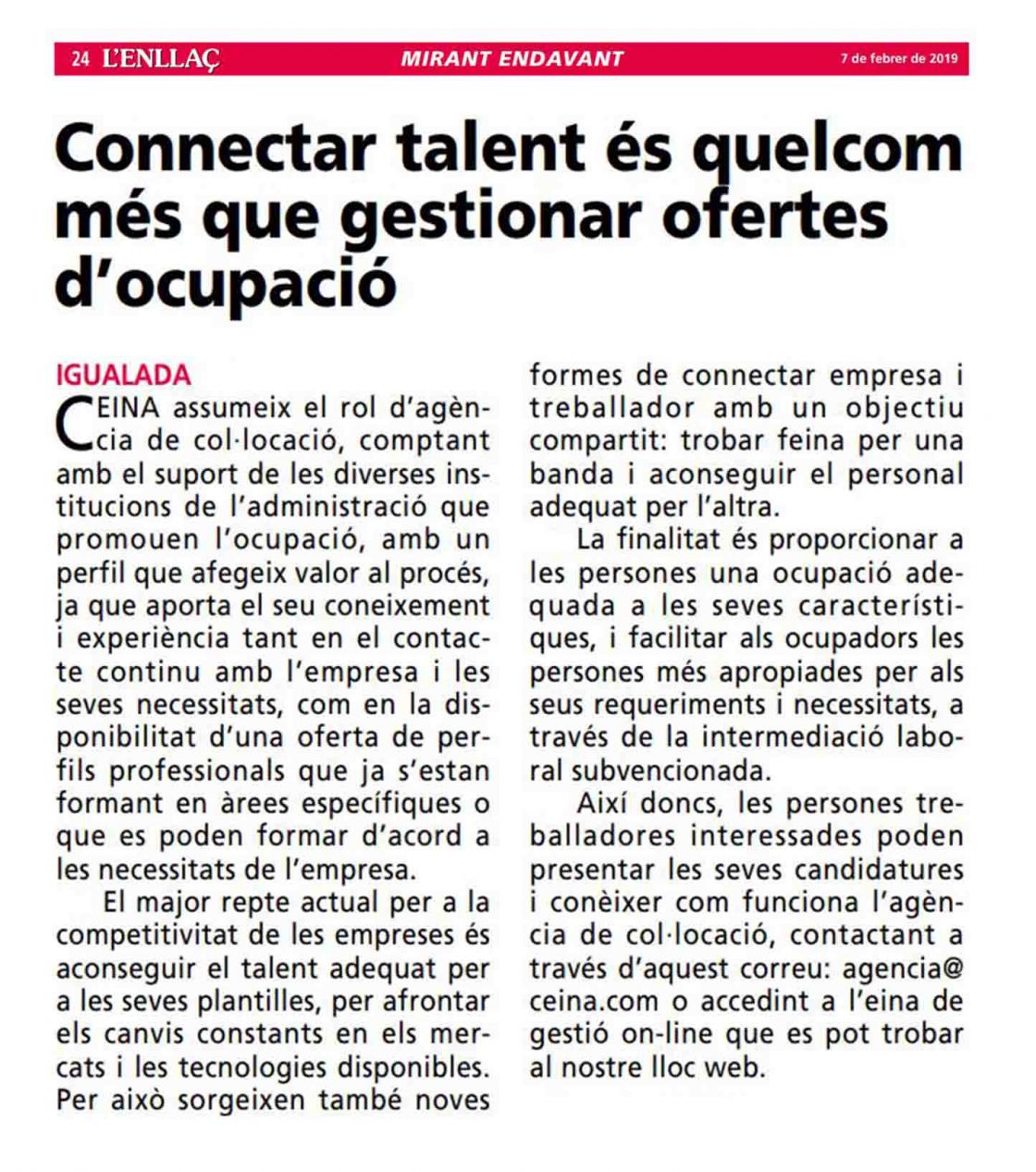 Connectar talent Noticia