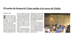 El Centre de formació Ceina arriba a les terres de Lleida 