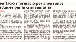 Orientació i formació per a persones afectades per la crisi sanitària