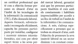 Inscripcions per a un curs ocupacional de sistemes microinformàtics a Ceina