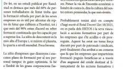 De la despesa a la inversió... en formació