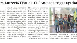 El concurs entreviSTEM de TICAnoia ja té premi