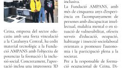 Ceina cedeix material tecnològic a AMPANS