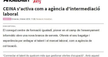 CEINA s'activa com a agència d'intermediació laboral