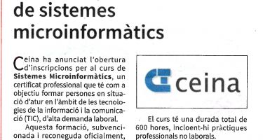 Proper curs ocupacional de sistemes microinformàtics