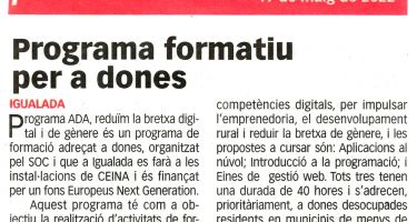 Programa formatiu per a dones