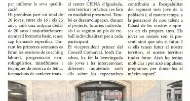 Arrenca el programa esTICon, que formarà 20 joves i els ajudarà en la recerca de feina