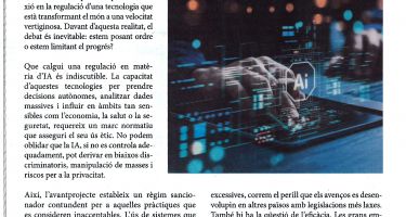 Intel·ligència artificial: regulació o limitació?