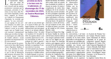 L'ajuntament d'Igualada presenta les bases de la 29a edició dels Premis Ciutat d'Igualada