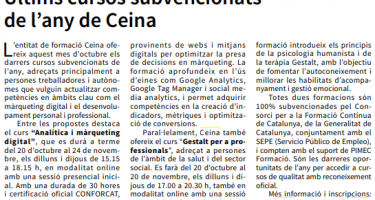 Últims cursos subvencionats de 2025