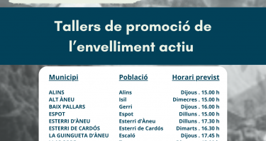 Tallers participatius per a la gent gran del Pallars Sobirà