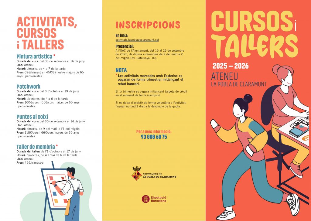 Tallers La Pobla de Claramunt 2025