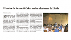 El Centro de formación Ceina llega a las tierras de Lleida 