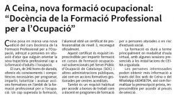 En Ceina, nueva formación ocupacional: Docencia de la formación profesional para la ocupación
