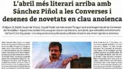 Un abril muy literario llega con Sánchez Piñol  en las conversaciones i desenas de novedades en clave anoienca 