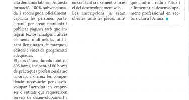 Formación ocupacional en confección y publicación de páginas web