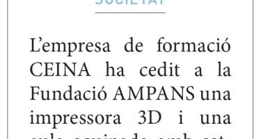 Ceina cede material tecnológico a AMPANS